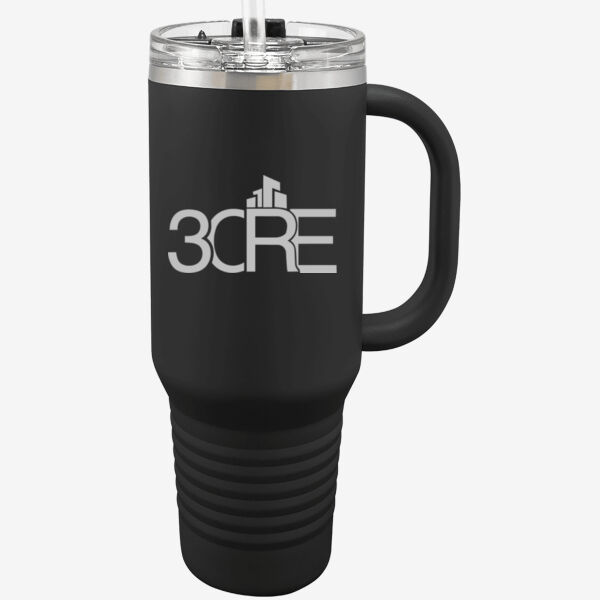   - Premium 32 oz. Travel Mug with Snap Lid & Straw Thumbnail