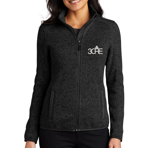   - Women's Sweater Fleece Jacket Thumbnail