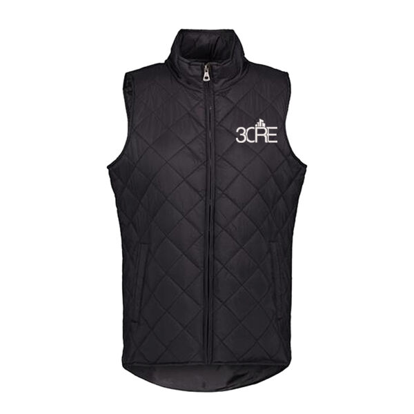   - Women's Vintage Diamond Quilted Vest Thumbnail