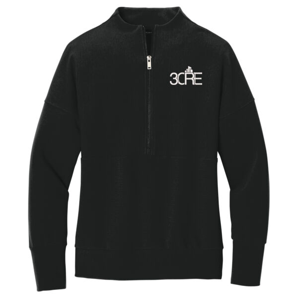   - Women's Linear Texture 1/4 Zip Thumbnail