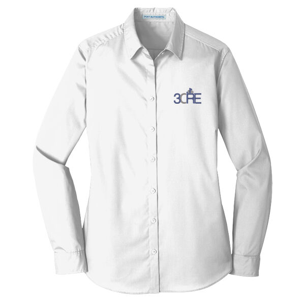  - Women's Long Sleeve Carefree Poplin Shirt Thumbnail